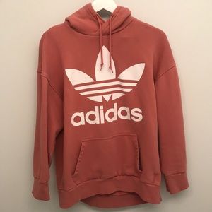 ADIDAS Pink Long-sleeve Hoodie